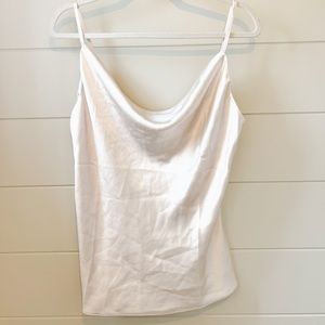 Vici Dolls Trisha Satin Cowl Neck Tank-Size L